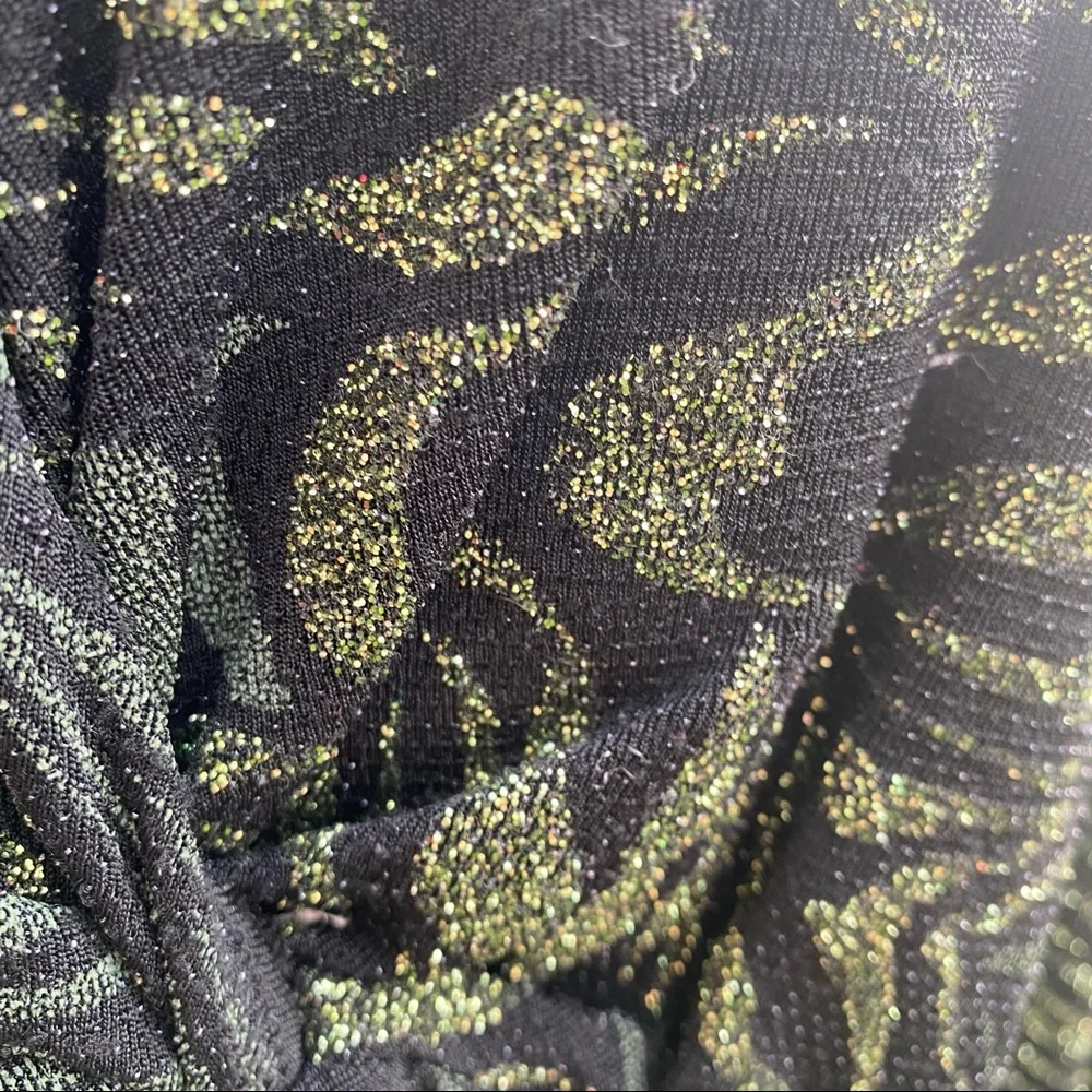 J.B.S. Ltd. Plus Size black sparkly holiday evening Top - Picture 10 of 14